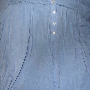 Intro. Sky Blue Ruffle Top